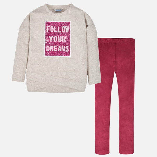 Mayoral top and leggings set for teen girl 7708