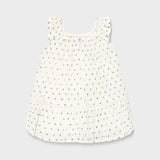 Mayoral Baby Girl Perforated polka dot dress 1979