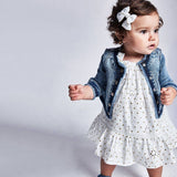 Mayoral Baby Girl Perforated polka dot dress 1979