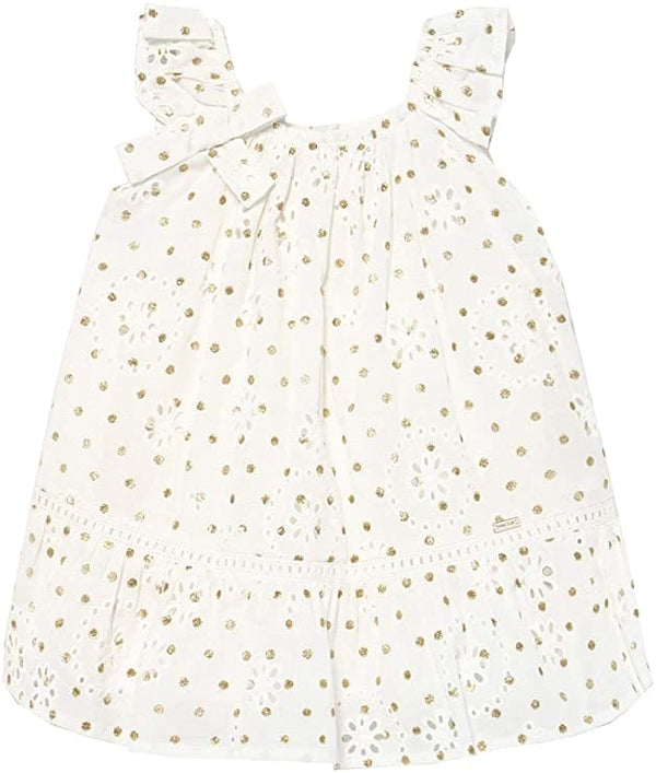 Mayoral Baby Girl Perforated polka dot dress 1979