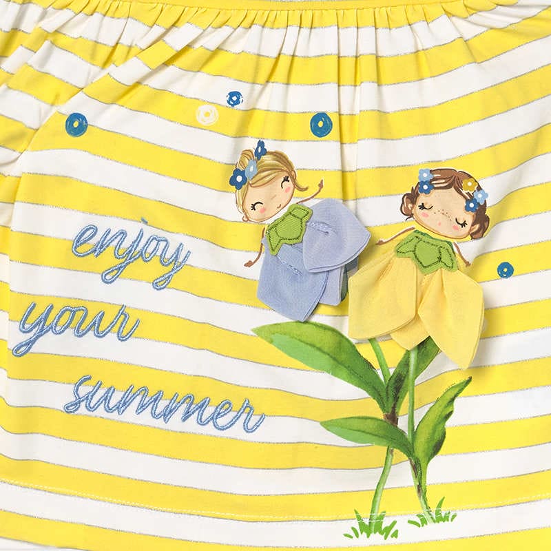 Mayoral Yellow  Summer Dress For Baby Girl - 1991