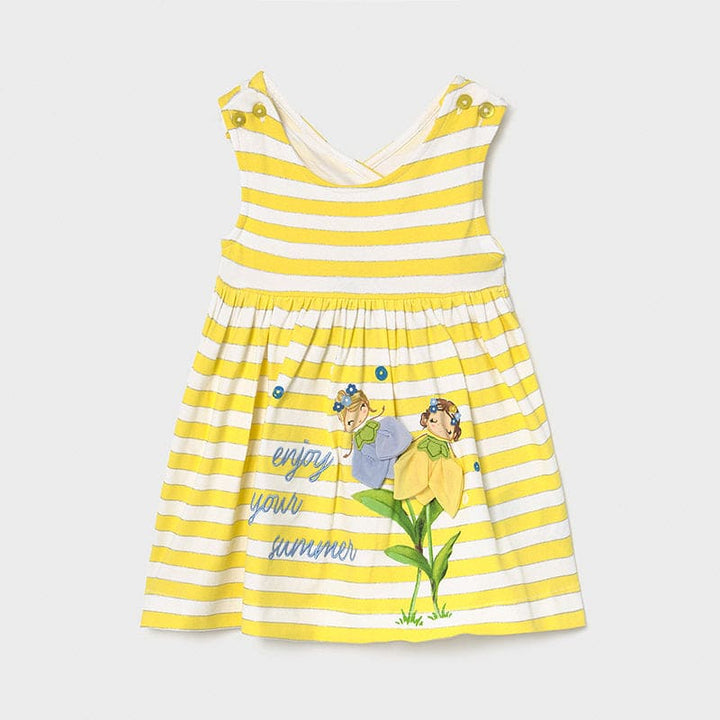 Mayoral Yellow  Summer Dress For Baby Girl - 1991