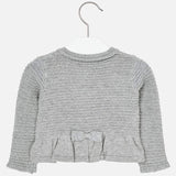 Mayoral Knitted grey cardigan for girls 2336