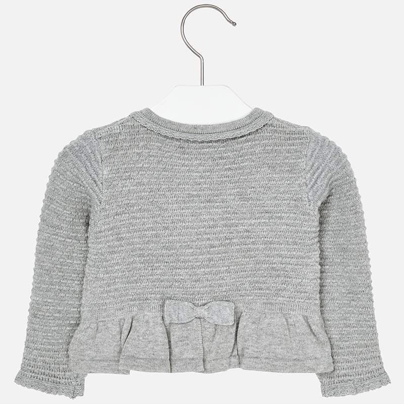 Mayoral Knitted grey cardigan for girls 2336