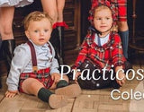 Yoedu Shirt & Red Tartan Shorts With Braces