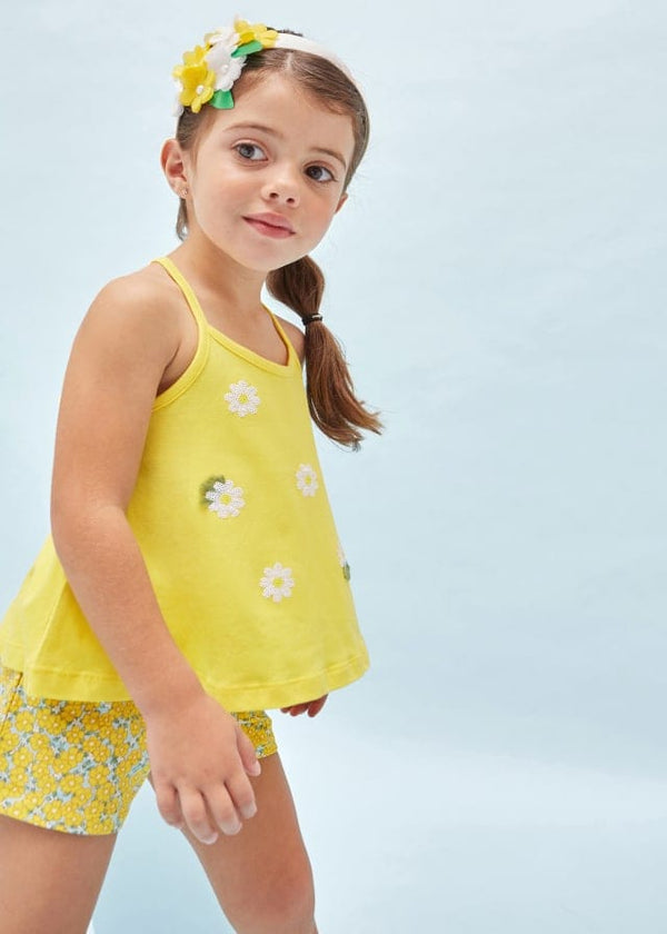 Mayoral girls 2 piece appliques Short set - 3219