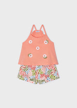 Mayoral girls 2 piece appliques Short set - 3219