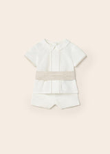 Mayoral 2 piece linen set newborn baby boy 1261