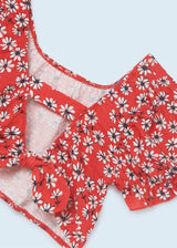 Mayoral girls 2 piece print set with top and skirt - 6936