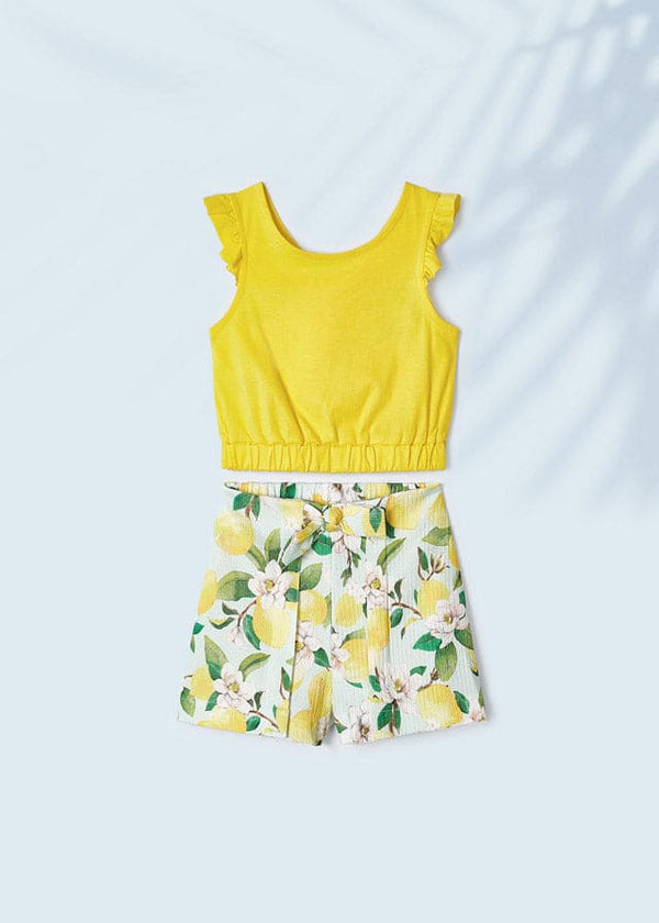 Mayoral Girls Floral Short Set Summer- 3214