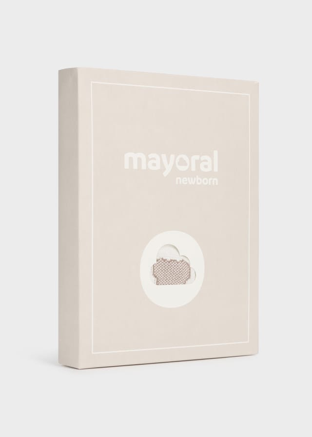 Mayoral Ivory 2 piece sustainable cotton knit set - Unisex - 1608
