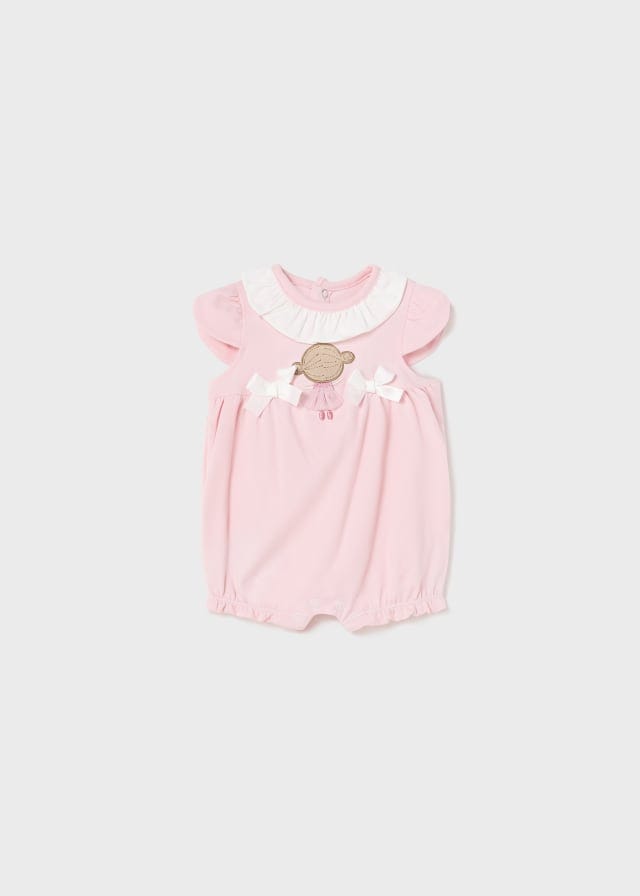 Mayoral Set Of Two Rompers - Rosa Baby - 1737