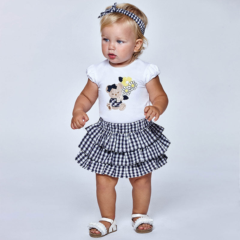 Cute Mayoral Shorts Set - 1235 - Red & White