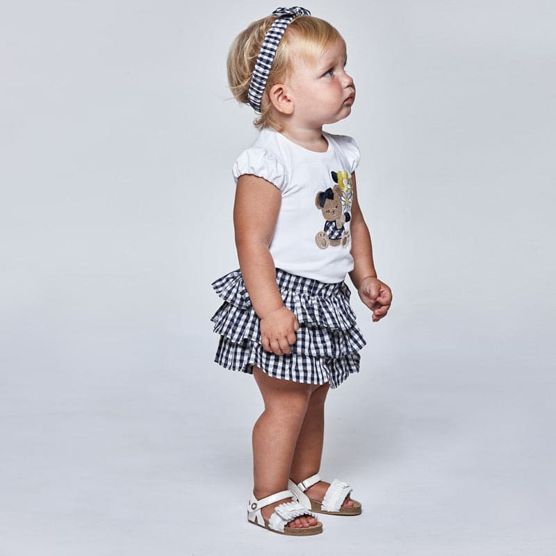 Cute Mayoral Shorts Set - 1235 - Red & White