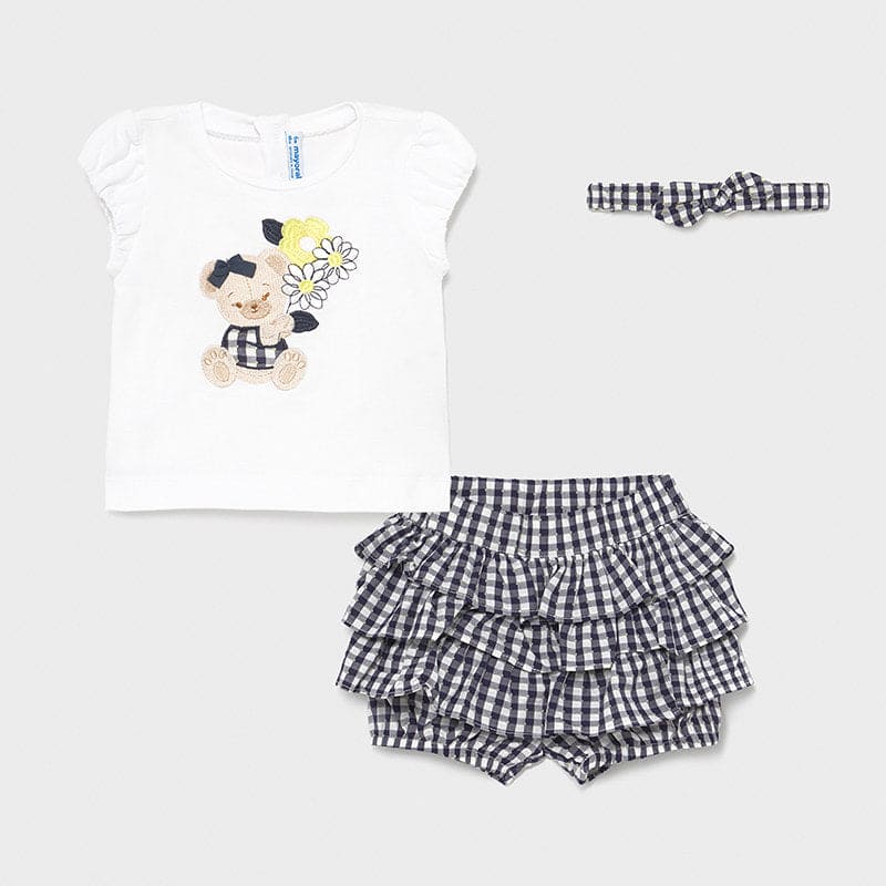 Cute Mayoral Shorts Set - 1235 - Navy & White