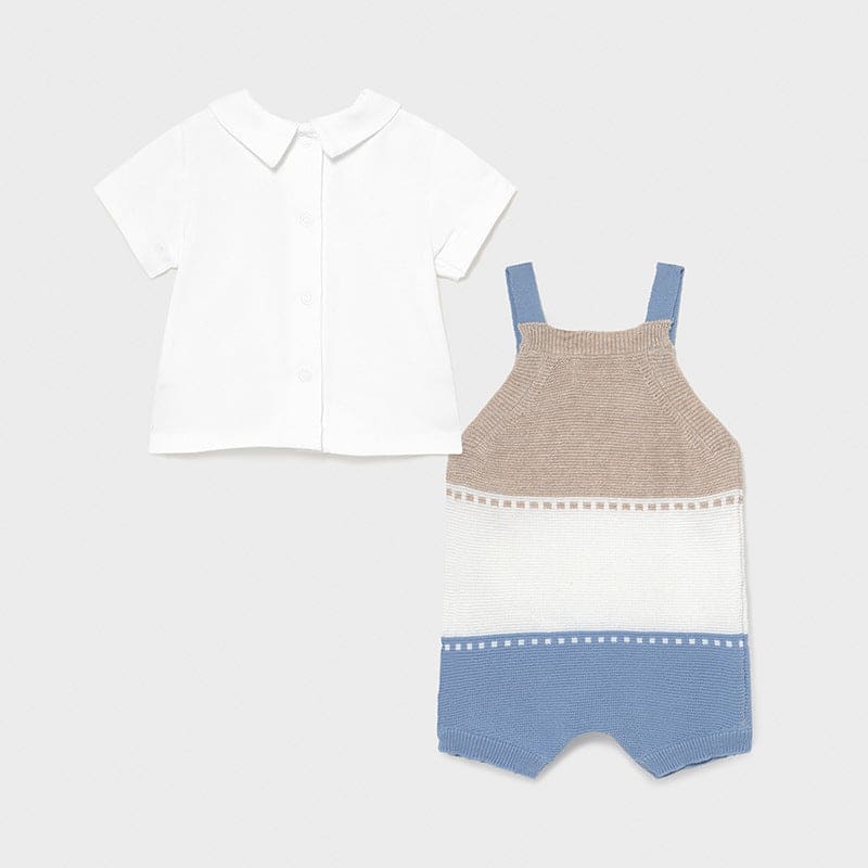 Mayoral ECOFRIENDS knit dungarees set for baby boys 1638