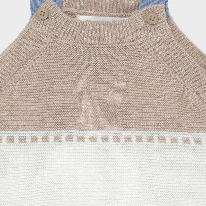 Mayoral ECOFRIENDS knit dungarees set for baby boys 1638
