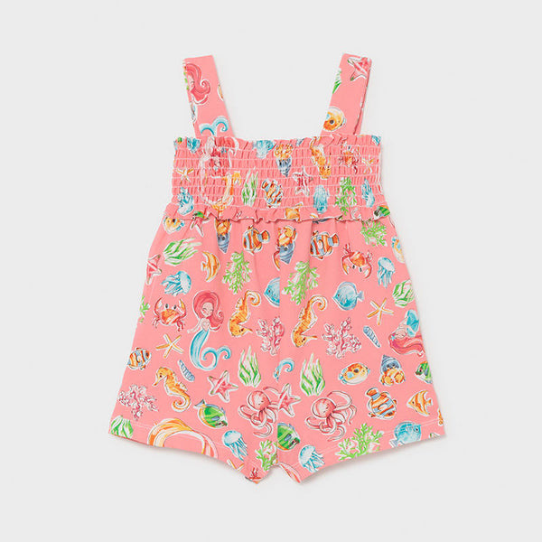Mayoral patterned playsuit baby girl