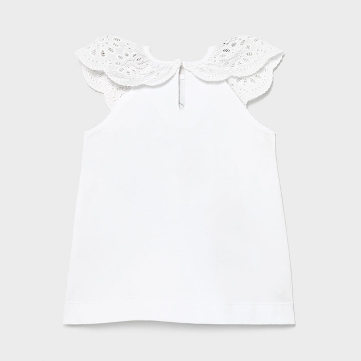 Mayoral Summer Dress For Baby Girl White/Pink - 1983