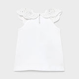 Mayoral Summer Dress For Baby Girl White/Pink - 1983