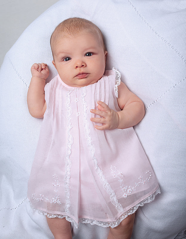 Sarah Louise Pink Baby Dress Set 011463