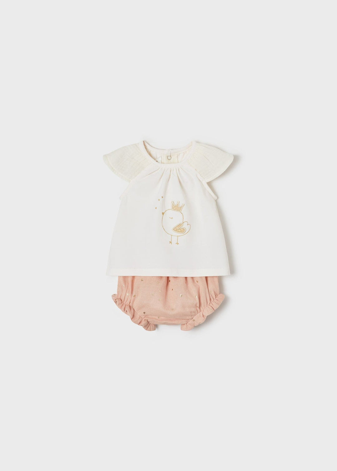 Mayoral ECOFRIENDS shorts set girl - Nude & Blush Pink - 1202