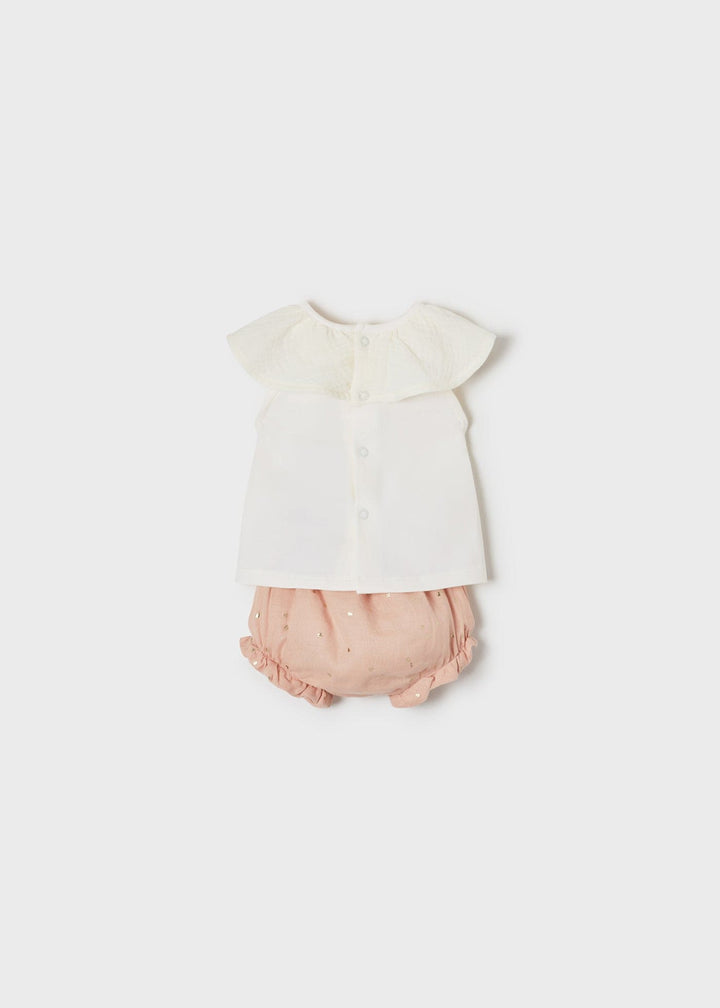 Mayoral ECOFRIENDS shorts set girl - Nude & Blush Pink - 1202
