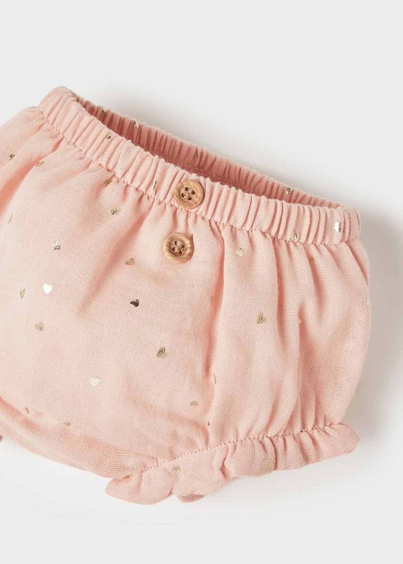 Mayoral ECOFRIENDS shorts set girl - Nude & Blush Pink - 1202