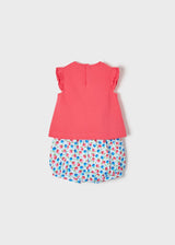 Mayoral Patterned Short Set - 1244 - Summer  - Turquoise