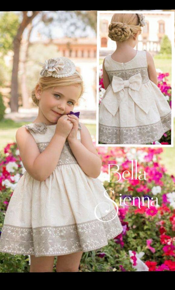 Dolce Petit Girls Stunning Puffball Bow Dress 2208