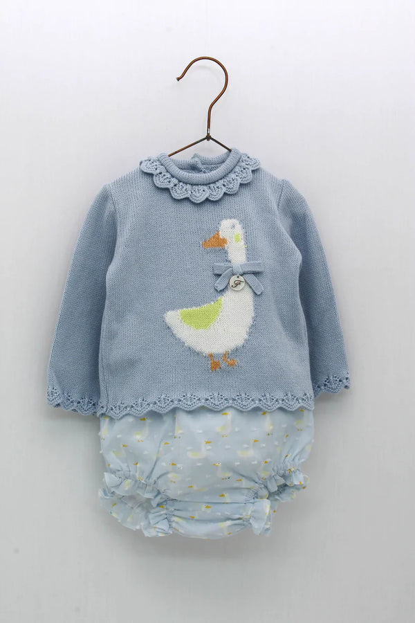 Foque Blue Jumper & Jam Pants set With Ducks - 2224506