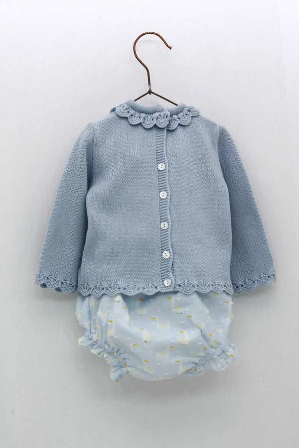 Foque Blue Jumper & Jam Pants set With Ducks - 2224506