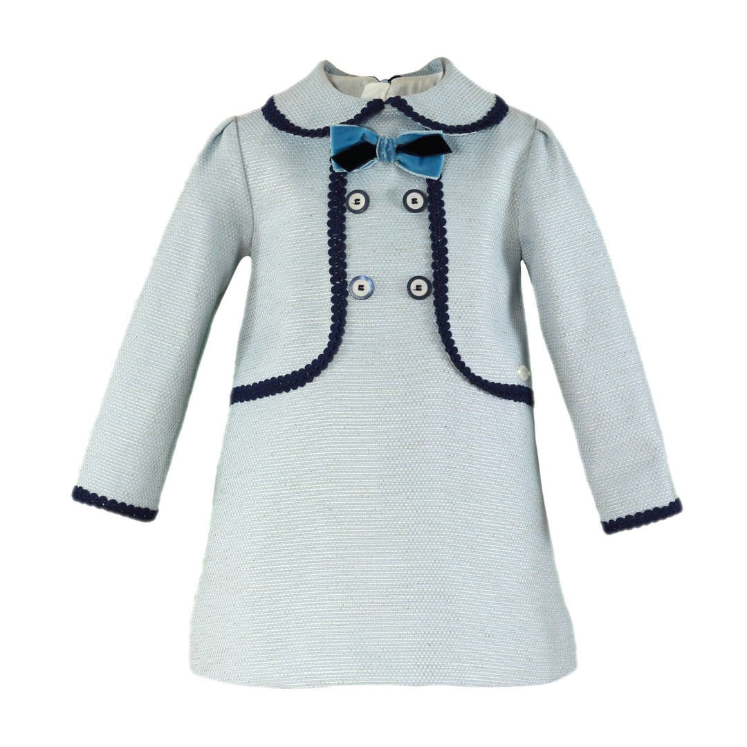 Miranda Blue Dress With Navy Detail - 226/V