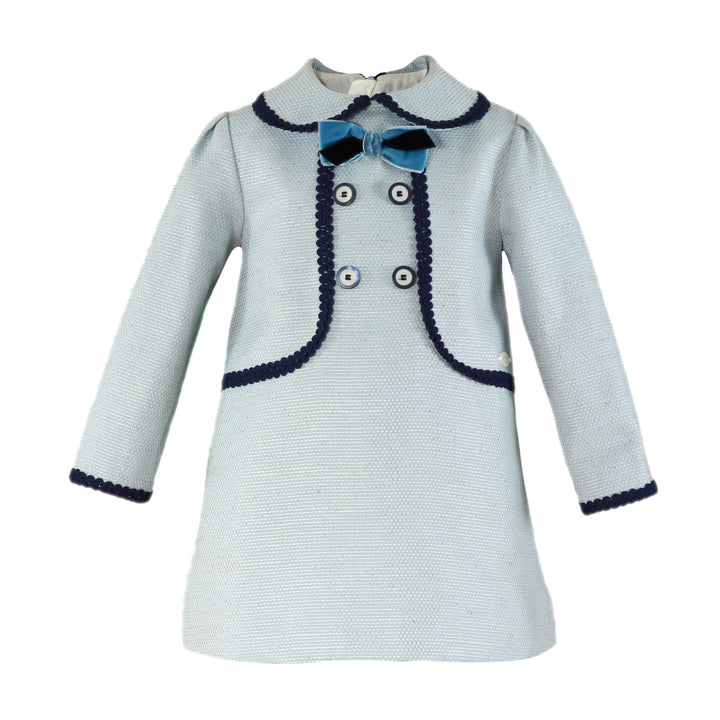Miranda Blue Dress With Navy Detail - 226/V