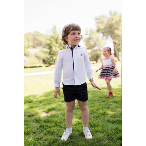 Dolce Petit Spring Summer Linen Shirt & Shorts Set - 2278