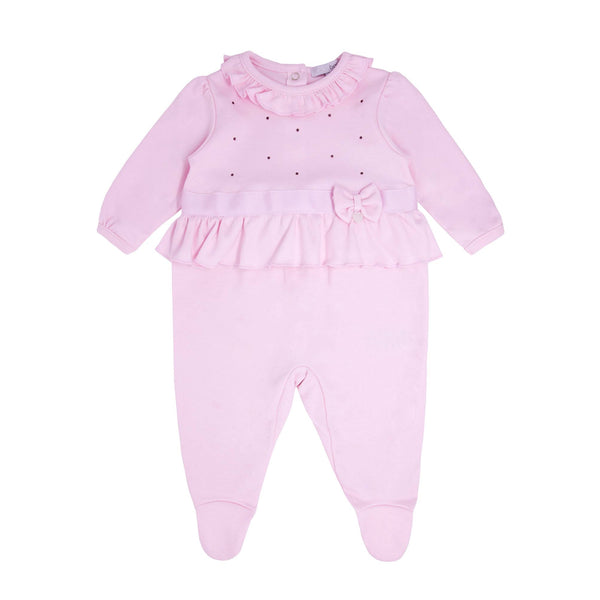 Blues Baby Pink Diamante Babygrow