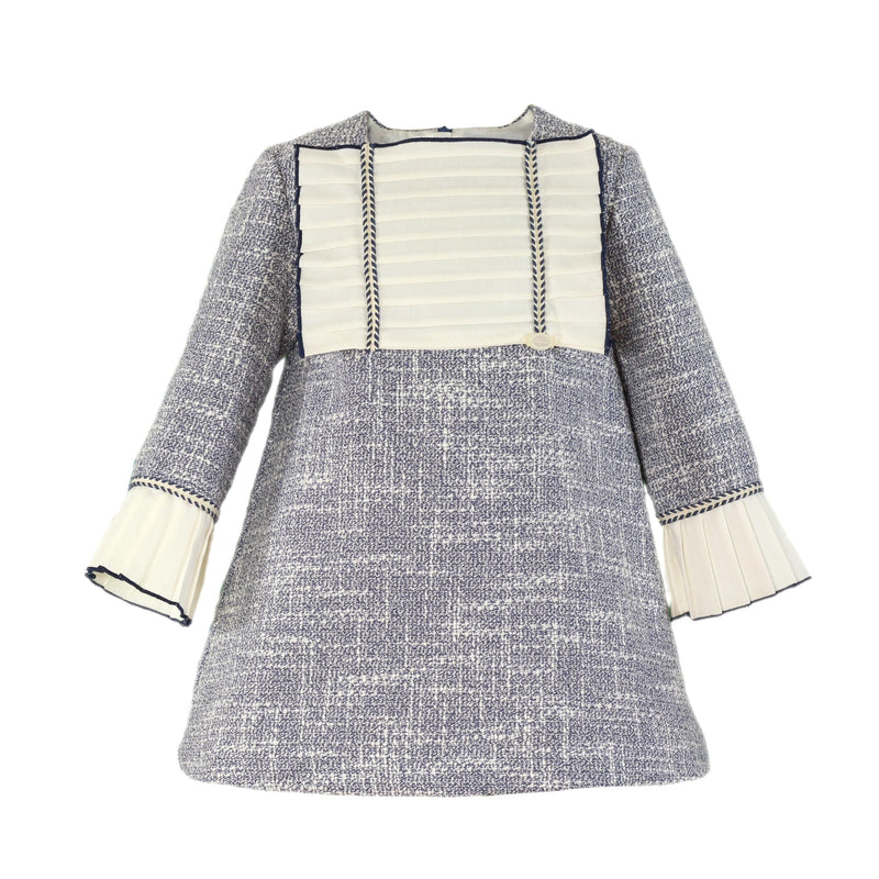Miranda Navy & Ivory Tweed Look Dress - 236/V