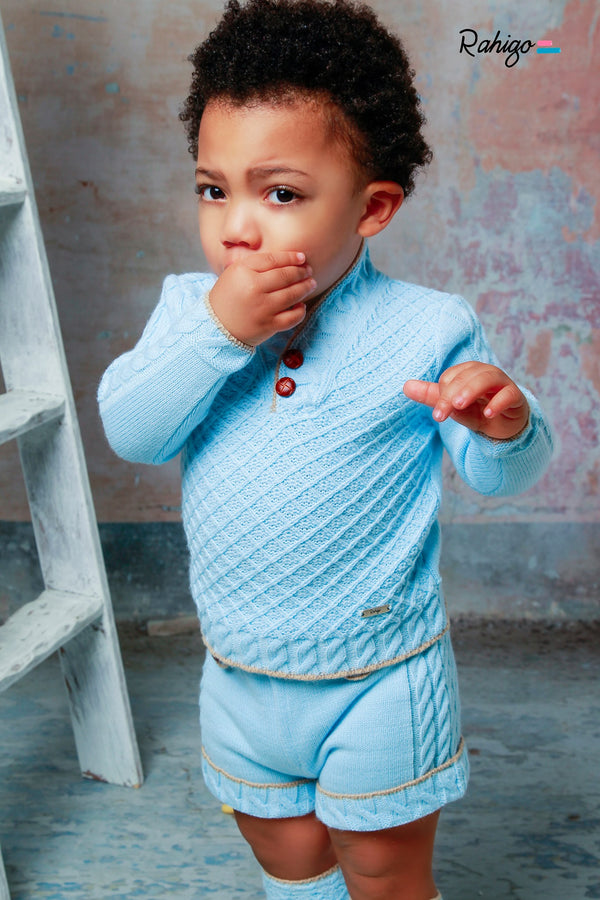 Rahigo Boys Winter  Knitted Jumper & Shorts Set - 21225