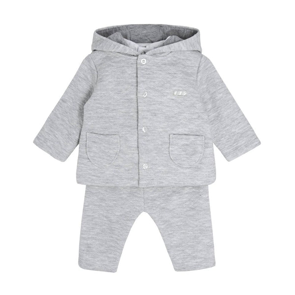 Blues Baby 3 Piece Set In Grey & White - BB0163