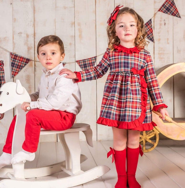 Babine Red Tartan Christmas Dress - 2212825