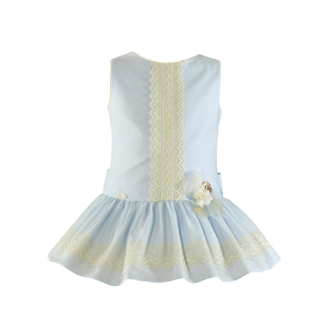Beautiful Miranda Blue & Cream Dress - 245 V