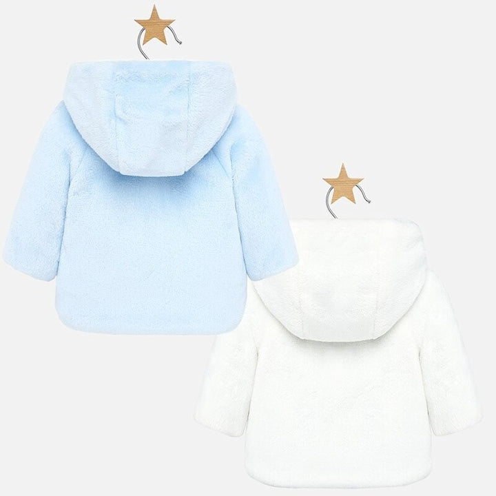 Mayoral Soft Faux Fur Baby Boys Coat (Reversable) 2402