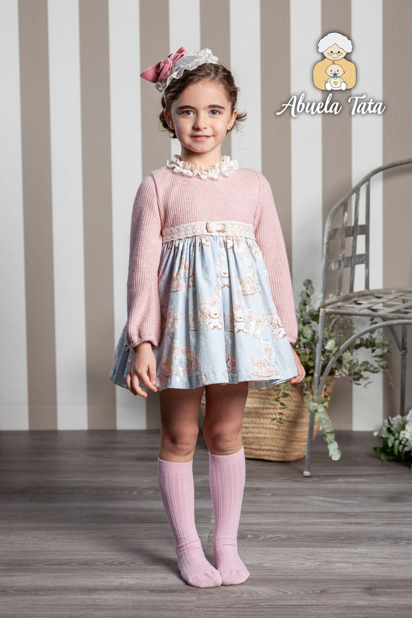 Abuela Tata Teddy Bear Print Woven Dress - 25286 - Winter 2021 Abuela Tata 2 Years 