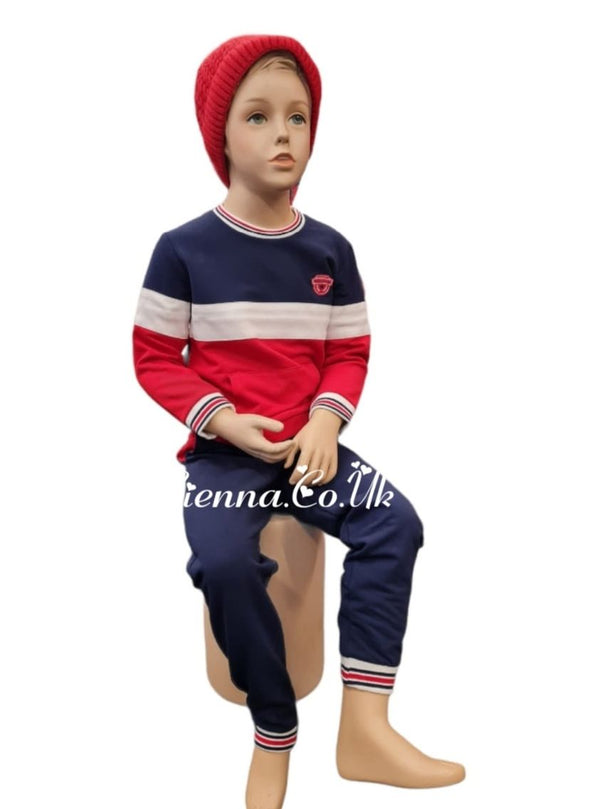 TUTTO PICCOLO 2 PIECES SET NAVY BLUE-RED 2595