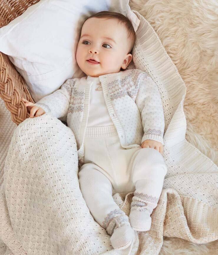 Mayoral Knitted Three Piece Outfit For Baby Boy - 2521