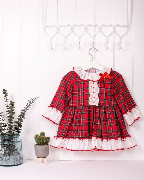 Eva Class Red Tartan Dress  - 12406 - Winter