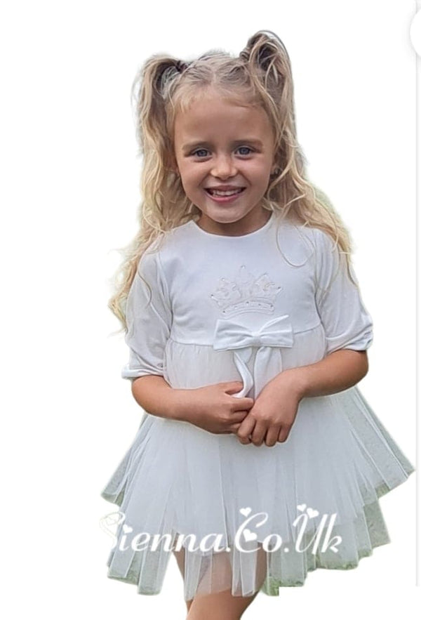 Sofija Tutu Dress - Crown Royal - Ivory