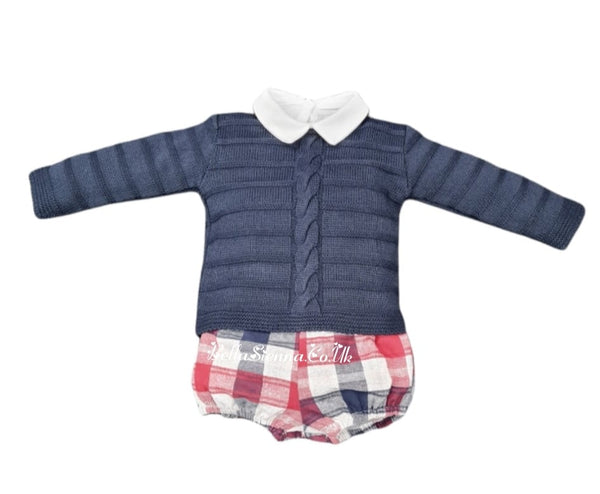 Alber *Baby Boys Winter Knitted Jumper Short Set