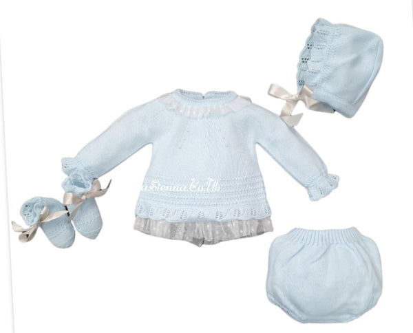 Mac Ilusion 4 piece set For Newborn Baby 7830R Blue