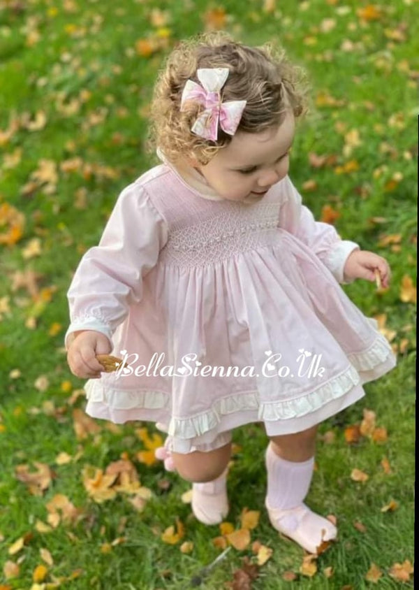 Pretty Originals Smocked Dress, Bloomers & Headband - MT00990